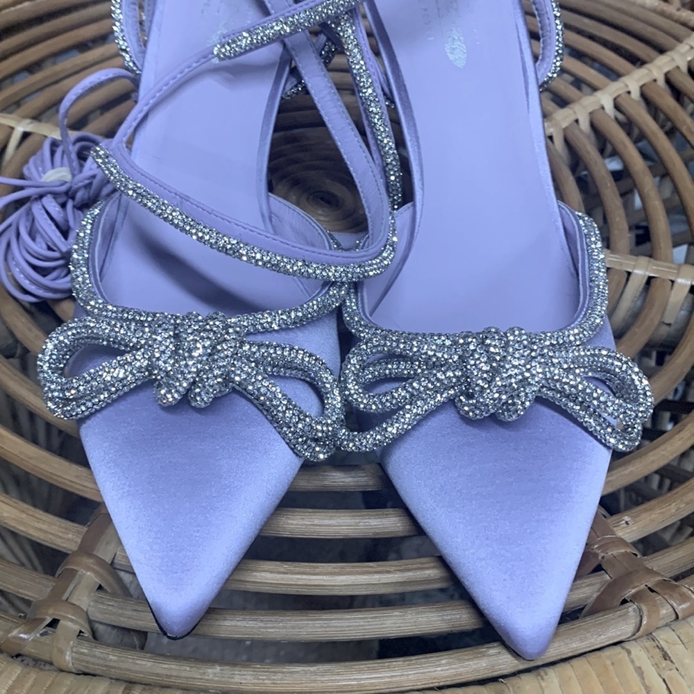 Jeffrey Campbell Juliet  lilac lace up heels size 8.5 new without box - Picture 3 of 10